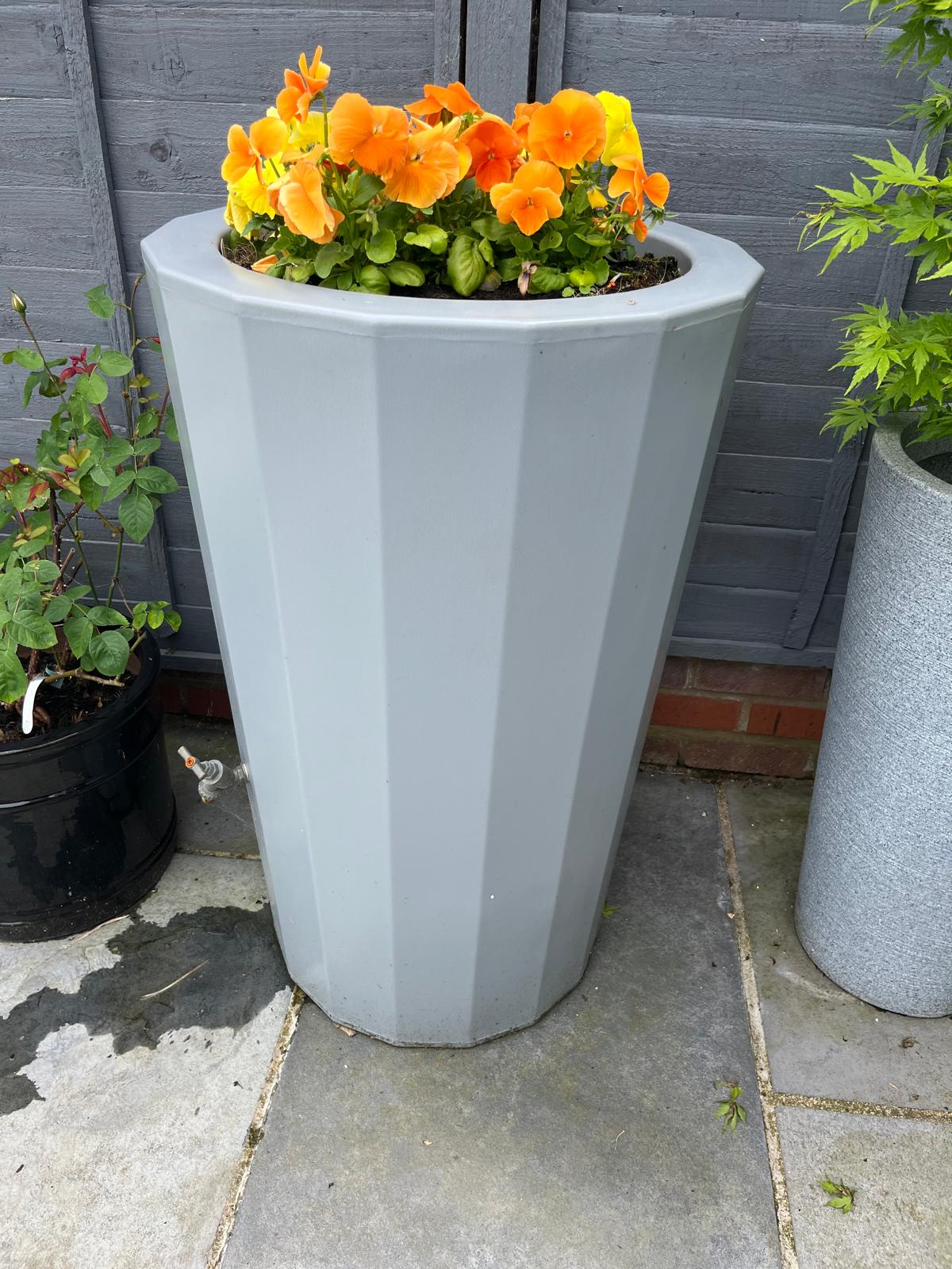 Midi Metropolitan Water Butt Planter - Grey